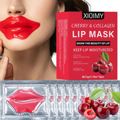 10pcs Cherry Collagen Jelly Lip Mask - Moisturizing and Brightening - Soft Texture, Comfortable Fit, Lip Care /tm