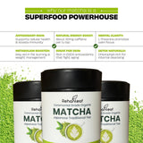 REHANLEAF CEREMONIAL GRADE ORGANIC MATACHA JAPANESE TRADITIONAL TEA, MATCHA POWDER 100g