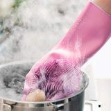 Reusable Silicone Dishwashing Gloves
