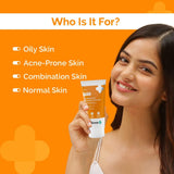 Derma Co 1% Hyaluronic Sunscreen SPF 50 Aqua Gel, PA++++, Lightweight, No white-cast for Broad Spectrum & Blue Light Protection for Oily, Dry, Acne-prone Skin - 80g