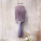 1pcs Hollow Out Hair Comb Anti Static Detangling Hair Comb Fluffy Hair Styling Comb For All Hair Types