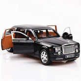 AMERTEER Alloy Car Model 1:24 Car Model For Rolls-Royce Phantom Car Model Boy Toy Diecast Toy Cars With Sound & Light & 6 Open Doors For Kids Boy Girl / AMZ