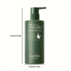 Avocado Hydrating Body Lotion, 250ml - Deep Moisture for Dry Skin, Smooth & Firm Delicate Skin, Fast-Absorbing, Non-Greasy Formula with Niacinamide, for Winter, Autumn /tm