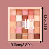 Kapene 25-Color Eyeshadow Palette - Matte & Shimmer Shades in Brown, Rose Red & More, High Pigment, Waterproof & Sweatproof, Ideal for Daily Makeup Looks, Makeup Palette / tm