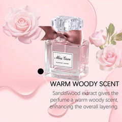 Long-Lasting 50ml Charming Pink Floral Eau De Toilette for Women - Fresh Scent, Alcohol-Free & Paraben-Free /tm