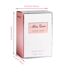 Long-Lasting 50ml Charming Pink Floral Eau De Toilette for Women - Fresh Scent, Alcohol-Free & Paraben-Free /tm