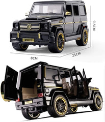 Mercedes-benz G65 Model Die-cast Pull Back Car 1:24 Zinc Alloy Children's Toy with Real Sound and Lights Christmas Gifts for Boys / AMZ
