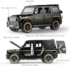 Mercedes-benz G65 Model Die-cast Pull Back Car 1:24 Zinc Alloy Children's Toy with Real Sound and Lights Christmas Gifts for Boys / AMZ