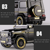 Mercedes-benz G65 Model Die-cast Pull Back Car 1:24 Zinc Alloy Children's Toy with Real Sound and Lights Christmas Gifts for Boys / AMZ
