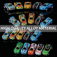 Moonmen 30 Pack Pull Back Cars, Friction Mini Toy Cars Fun Bulk Race Car Set for Kid Ages 3 4 5 6 Years Old, Boys and Girls / AMZ