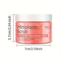 Natural Exfoliating Body Scrub - Himalayan Salt Exfoliating Body Scrub 7oz/200g - Smooth, Moisturizing & Brightening Care for All Skin Types / tm