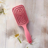 1pcs Hollow Out Hair Comb Anti Static Detangling Hair Comb Fluffy Hair Styling Comb For All Hair Types