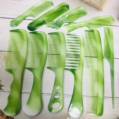 10pcs Thickened Plastic Oxford Comb Set, Home Hairdressing Comb Se