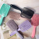 1pcs Hollow Out Hair Comb Anti Static Detangling Hair Comb Fluffy Hair Styling Comb For All Hair Types