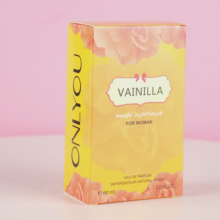 Vanilla Bliss Women’s Perfume - 60ml Floral Scent with Coconut & Convallaria Majalis, Long-Lasting Eau De Parfum Spray, Alcohol-Based, Talc-Free, Ideal for Daily Wear /tm