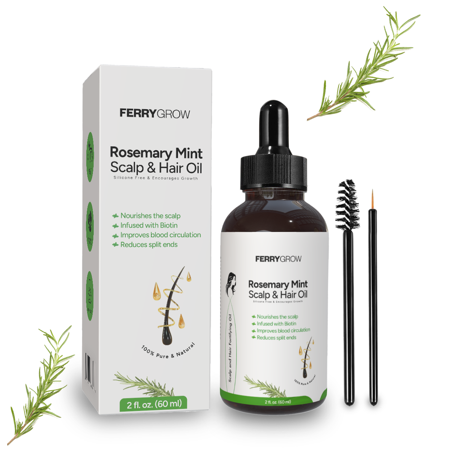 Rosemary Mint- Scalp & Hair Oil