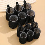 18pcs Heatless Hair Curler Set with Clips - Self-Adhesive, No-Heat Curls for All Hair Lengths - DIY Styling Tools for Women