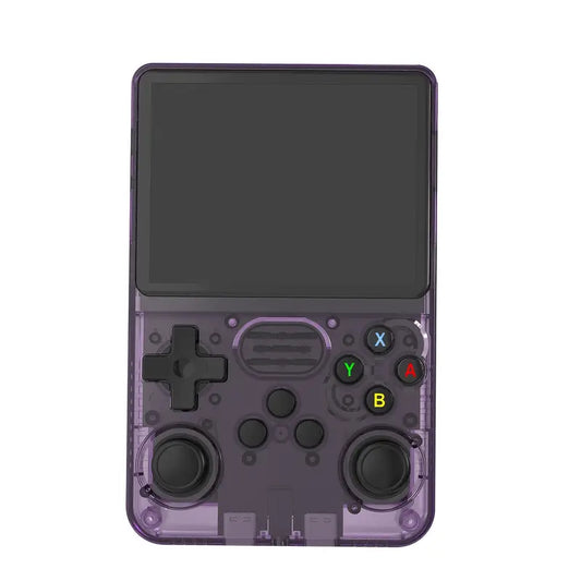 Retro Arcade Open-Source Handheld Game Console: 3D Joystick, 3.5-inch IPS Screen, ArkOS System with 64GB Storage, 20+ Pre-Installed Emulators for Outdoor Play, Non-Wireless, USB-C Dongle Not Included, ABS Material, USB Charging,