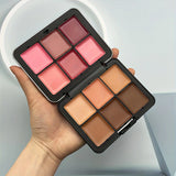 12 Colors Dark Concealer Blush Cream Iron Box Face Makeup Palette - Long-Lasting, Creamy, Buildable Formula - Portable, Travel-Friendly  / tm