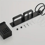 Space-Saving Hair Dryer & Straightener Holder - Metal, Ideal for Long Wavy Hair, No Scent