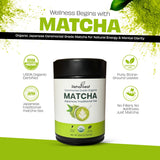 REHANLEAF CEREMONIAL GRADE ORGANIC MATACHA JAPANESE TRADITIONAL TEA, MATCHA POWDER 100g