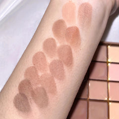 25-Shade Matte Eyeshadow Palette - Neutral Grey & Brown Earth Tones, Coffee & Chocolate Inspired Shades with Velvety Finish for Versatile, Natural to Dramatic Makeup Looks / tm