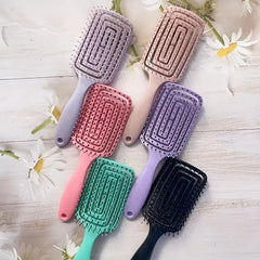 1pcs Hollow Out Hair Comb Anti Static Detangling Hair Comb Fluffy Hair Styling Comb For All Hair Types