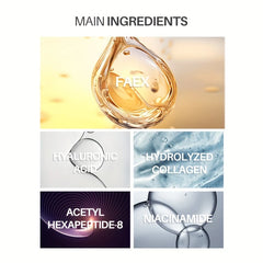 4pcs Bio-Collagen Real Deep Mask Pack Hydrating & Firming Facial Sheet Masks with Collag /tmen, Hyaluronic Acid & Nicotinamide Moisturizing & Invigorating for All Skin Types