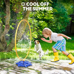 1pc/2-in-1 Kids' Rotating Water Sprinkler Toy, Summer Water Play for Children, Garden Fun, Parent-Child Interaction, Durable ABS Material, Ideal for Ages 3+, Keeps Gardens/Lawns Wet – Creative Gift for Halloween, Christmas, Easter,