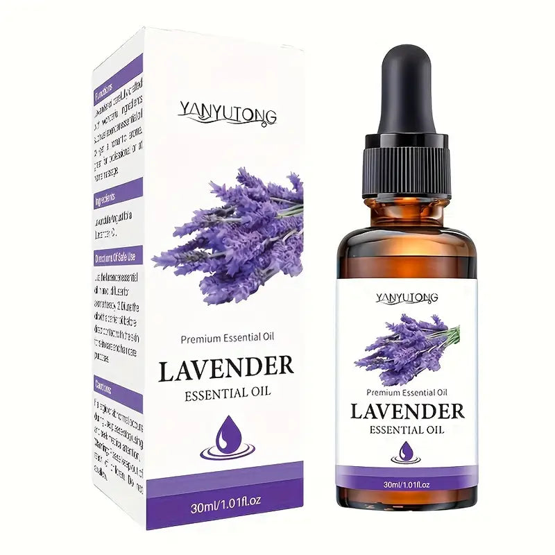 Lavender Essential Oil for Hair & Skin Care - Natural, Moisturizing, Ideal for DIY, Aromatherapy, Massage & Humidifiers, Aromatherapy, Diffuser