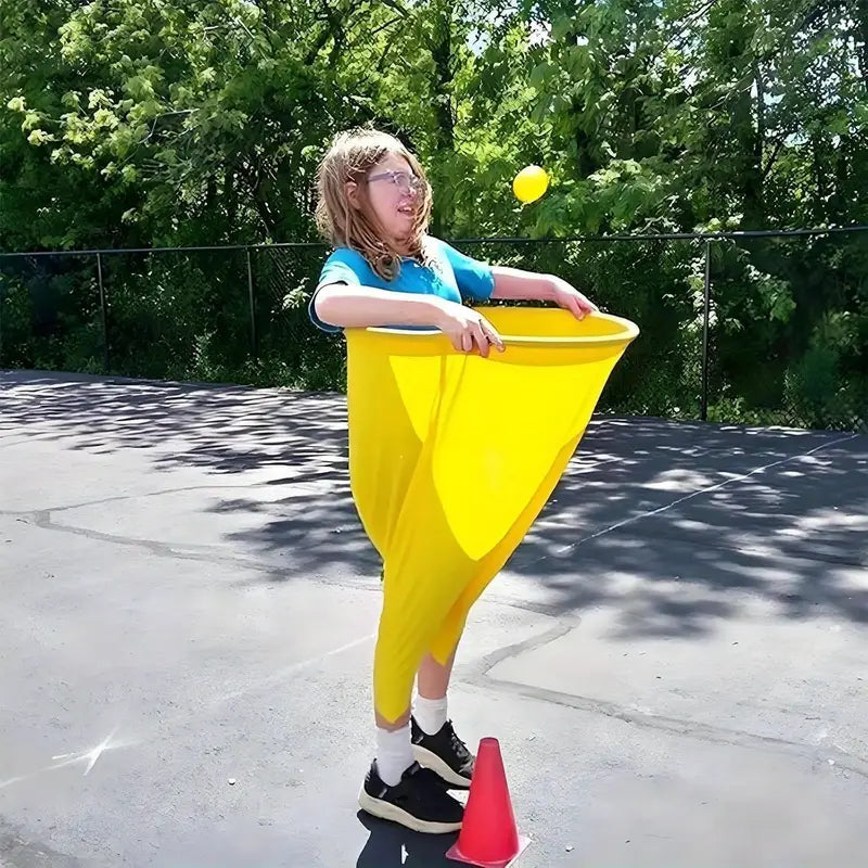 Granny Pants Yard Game, Oversized Granny Pants Outdoor Game for Adults, 8 Elastic Balls+Pump, Backyard Parties and Field Day