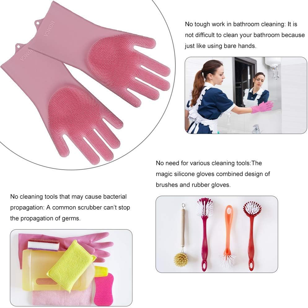 Reusable Silicone Dishwashing Gloves