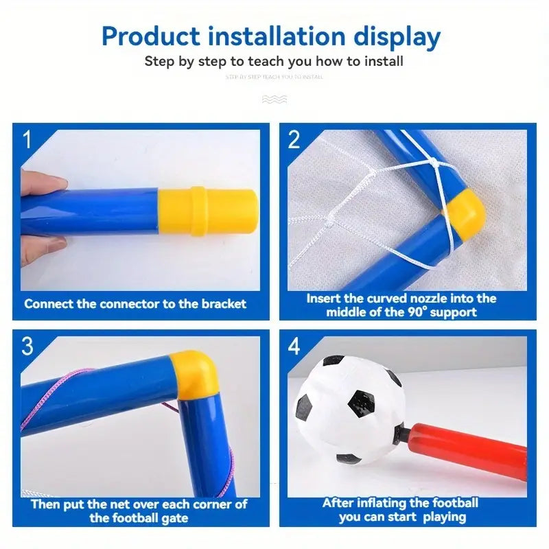 2-in-1 Basketball Hoop and Soccer Goal Set, Portable Detachable Indoor/Outdoor Sports Toy for Boys and Girls - Perfect Gift for Thanksgiving, Halloween, Christmas, and Holidays