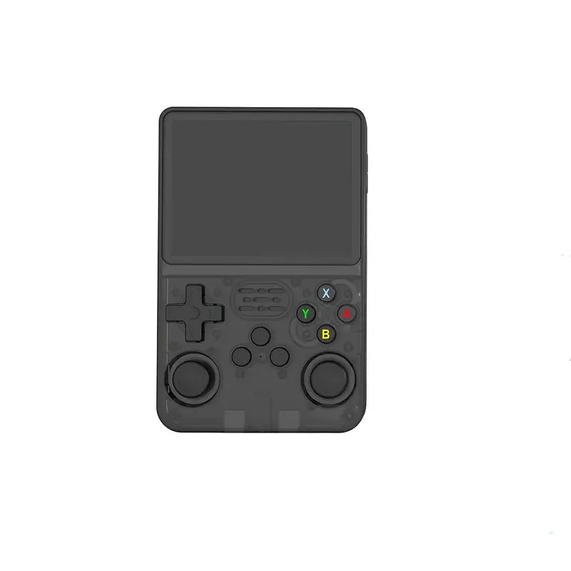 Retro Arcade Open-Source Handheld Game Console: 3D Joystick, 3.5-inch IPS Screen, ArkOS System with 64GB Storage, 20+ Pre-Installed Emulators for Outdoor Play, Non-Wireless, USB-C Dongle Not Included, ABS Material, USB Charging,