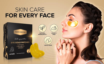 FerryGrow Gold Under Eye Patches