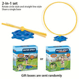 1pc/2-in-1 Kids' Rotating Water Sprinkler Toy, Summer Water Play for Children, Garden Fun, Parent-Child Interaction, Durable ABS Material, Ideal for Ages 3+, Keeps Gardens/Lawns Wet – Creative Gift for Halloween, Christmas, Easter,