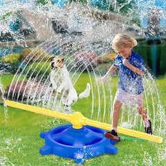 1pc/2-in-1 Kids' Rotating Water Sprinkler Toy, Summer Water Play for Children, Garden Fun, Parent-Child Interaction, Durable ABS Material, Ideal for Ages 3+, Keeps Gardens/Lawns Wet – Creative Gift for Halloween, Christmas, Easter,