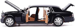 AMERTEER Alloy Car Model 1:24 Car Model For Rolls-Royce Phantom Car Model Boy Toy Diecast Toy Cars With Sound & Light & 6 Open Doors For Kids Boy Girl / AMZ