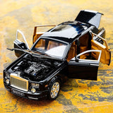 AMERTEER Alloy Car Model 1:24 Car Model For Rolls-Royce Phantom Car Model Boy Toy Diecast Toy Cars With Sound & Light & 6 Open Doors For Kids Boy Girl / AMZ