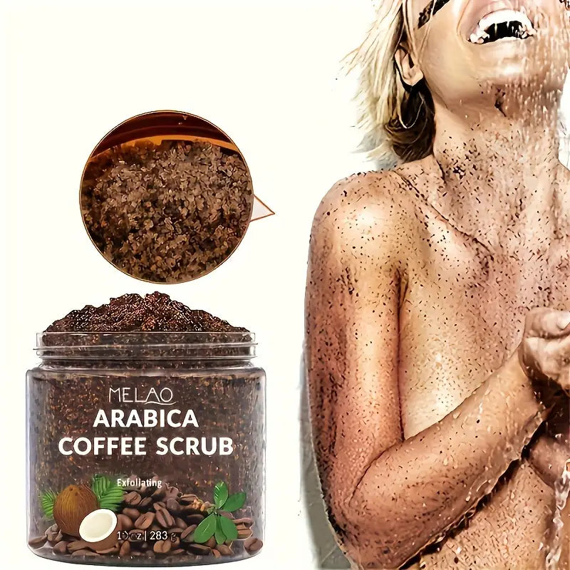 Arabica Coffee Exfoliating Scrub - Moisturizing & Alcohol-Free for All Skin Types, Vitamin E Enriched, Perfect for Body, Face, Hands & Feet / tm