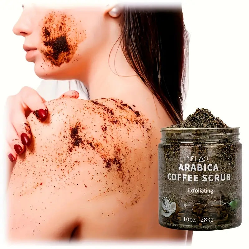 Arabica Coffee Exfoliating Scrub - Moisturizing & Alcohol-Free for All Skin Types, Vitamin E Enriched, Perfect for Body, Face, Hands & Feet / tm