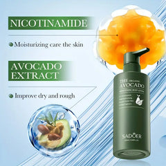 Avocado Hydrating Body Lotion, 250ml - Deep Moisture for Dry Skin, Smooth & Firm Delicate Skin, Fast-Absorbing, Non-Greasy Formula with Niacinamide, for Winter, Autumn /tm