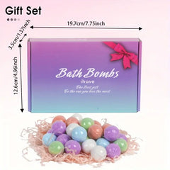 Bath Bombs Gift for Women, 24pcs Handmade Bubble Bath Fizzes Rich in Essential Oils, Perf                    ect for Wife, Girlfriend, Sisters on Birthday, Christmas, Anniversary, Valentine's Day / tm