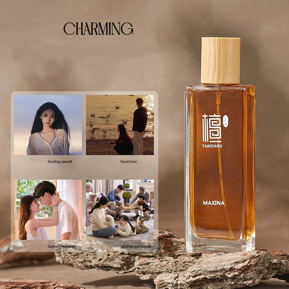 Chic Sandalwood Perfume for Women - Perfect for Parties, Dates & Cycling | Enhances Chartmm & Attraction | Ideal Gift for Holidays & Birthdays /t