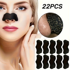 22pcs Deep Cleansing Nose Strips - Blackhead & Beverage-Free Facial Dot Patches for All Skin Types, Rosemary Scented /tm