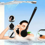 [Gentle Scrubber] Long-Handle Bath Brush - Soft Silicone Gentle Scrubber for Deep Clean & Skin Care, Battery-Free / tm