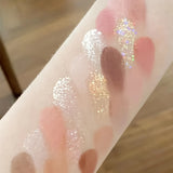 Kapene 25-Color Eyeshadow Palette - Matte & Shimmer Shades in Brown, Rose Red & More, High Pigment, Waterproof & Sweatproof, Ideal for Daily Makeup Looks, Makeup Palette / tm