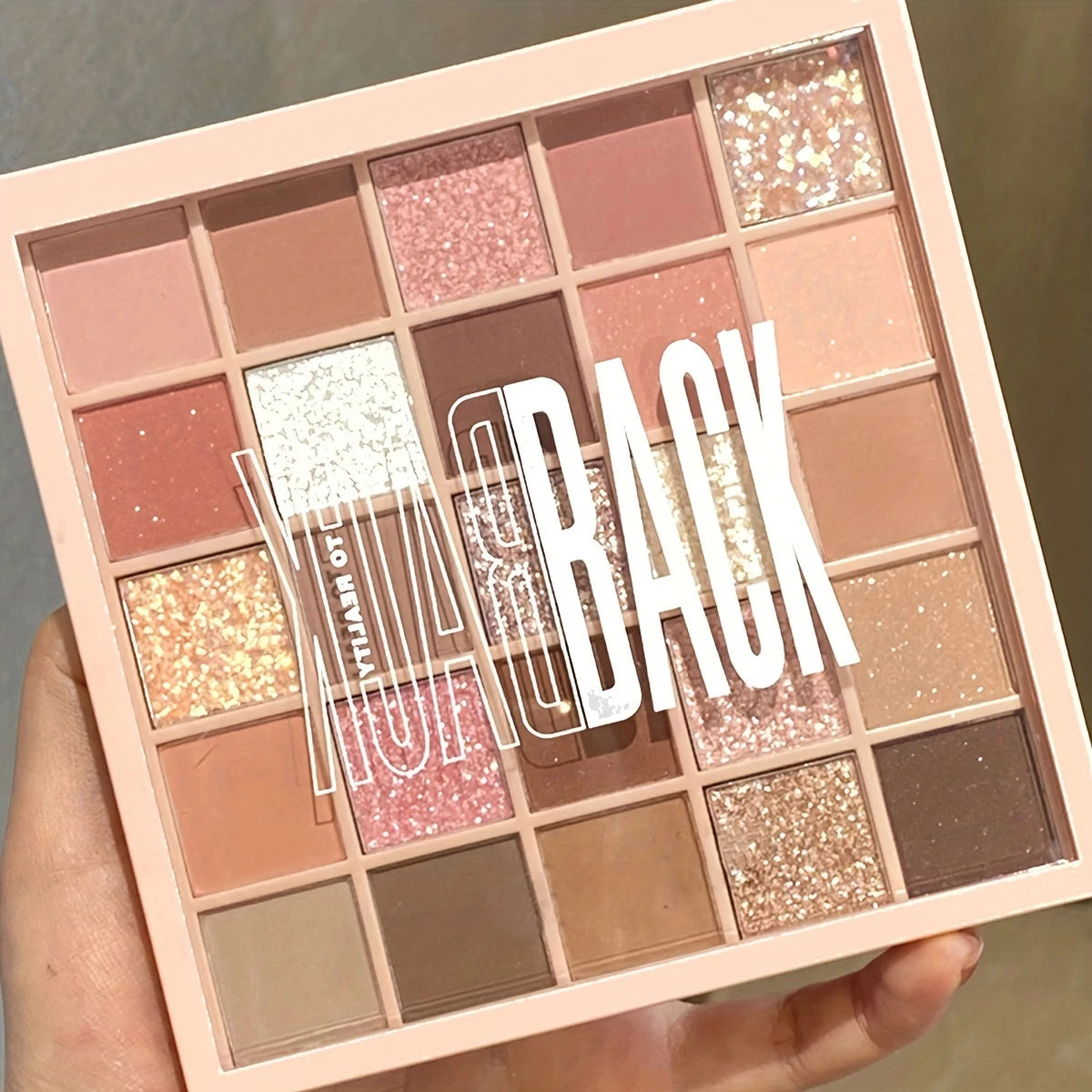 Kapene 25-Color Eyeshadow Palette - Matte & Shimmer Shades in Brown, Rose Red & More, High Pigment, Waterproof & Sweatproof, Ideal for Daily Makeup Looks, Makeup Palette / tm