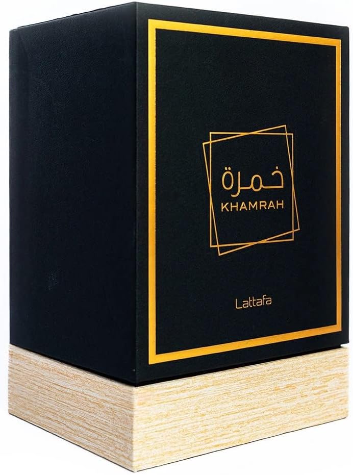 Lattafa Perfumes Khamrah for Unisex Eau de Parfum Spray, 3.4 Ounce / amz