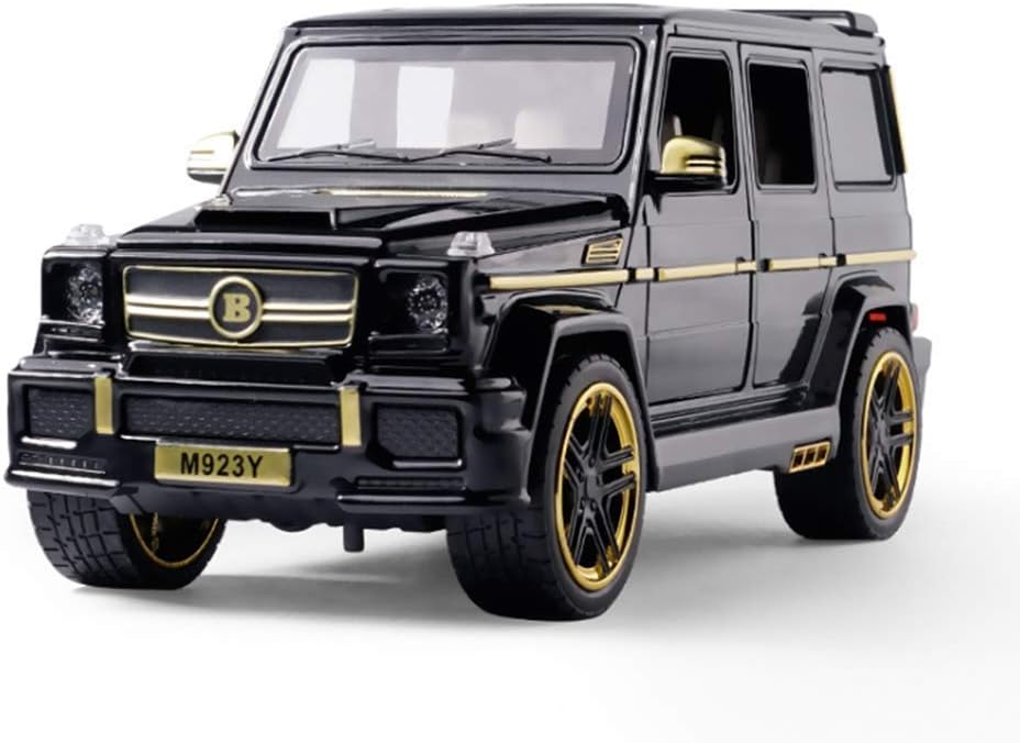 Mercedes-benz G65 Model Die-cast Pull Back Car 1:24 Zinc Alloy Children's Toy with Real Sound and Lights Christmas Gifts for Boys / AMZ